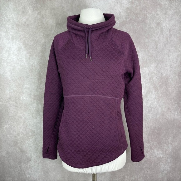 Marmot Annie Quilted Funnel Neck Sweatshirt Pullover In Purple Size S - Picture 1 of 8
